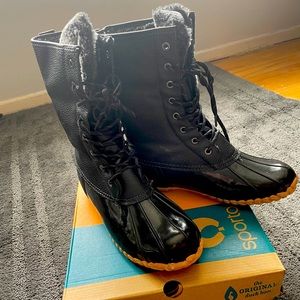 Sporto Waterproof warm boots sz 10 black
